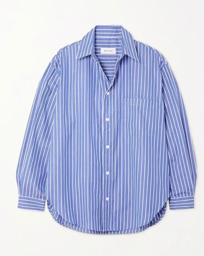 LightBlue oxford stripes shirt