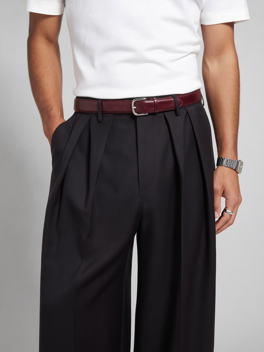 Black tailored pants