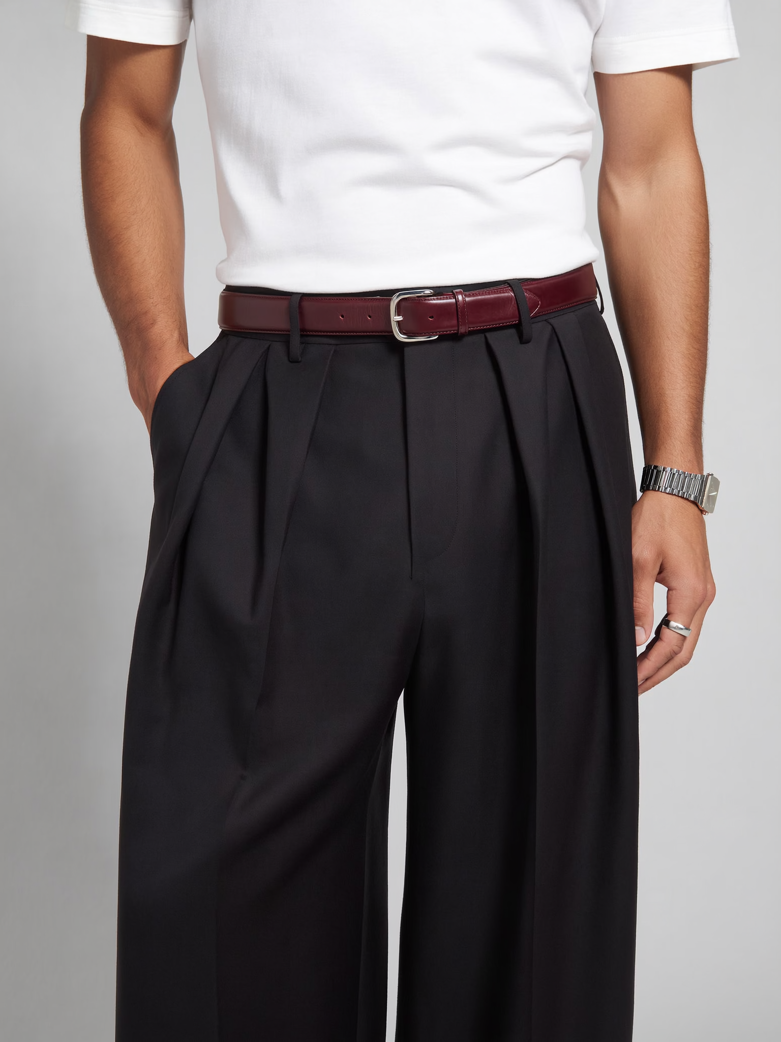 Black tailored pants