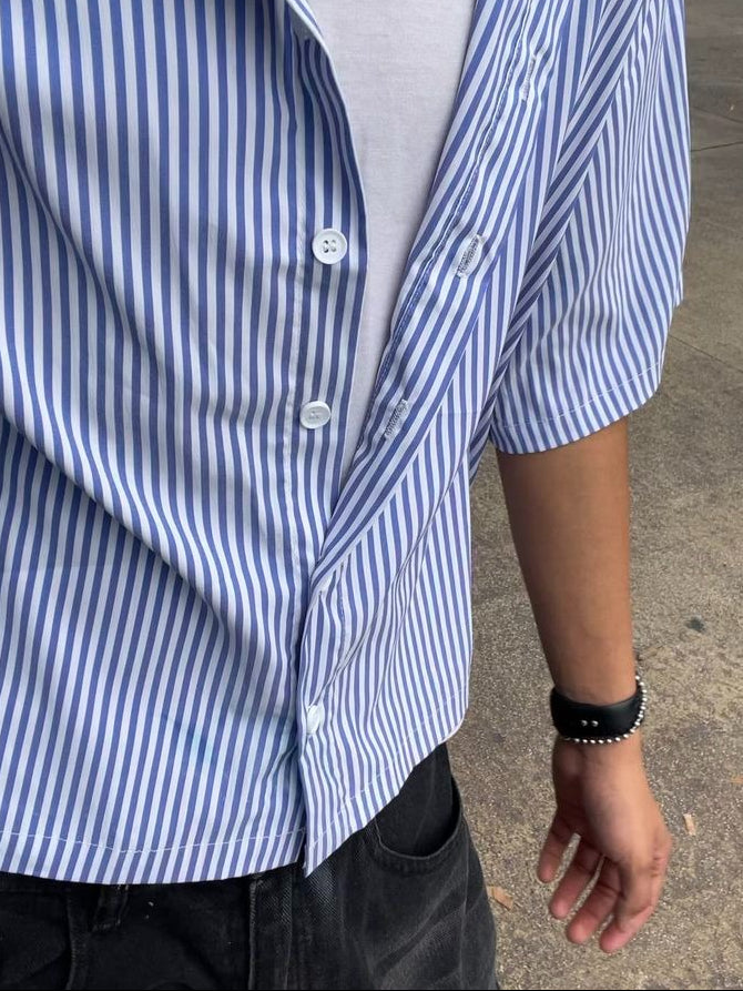 Blue stripe shirt