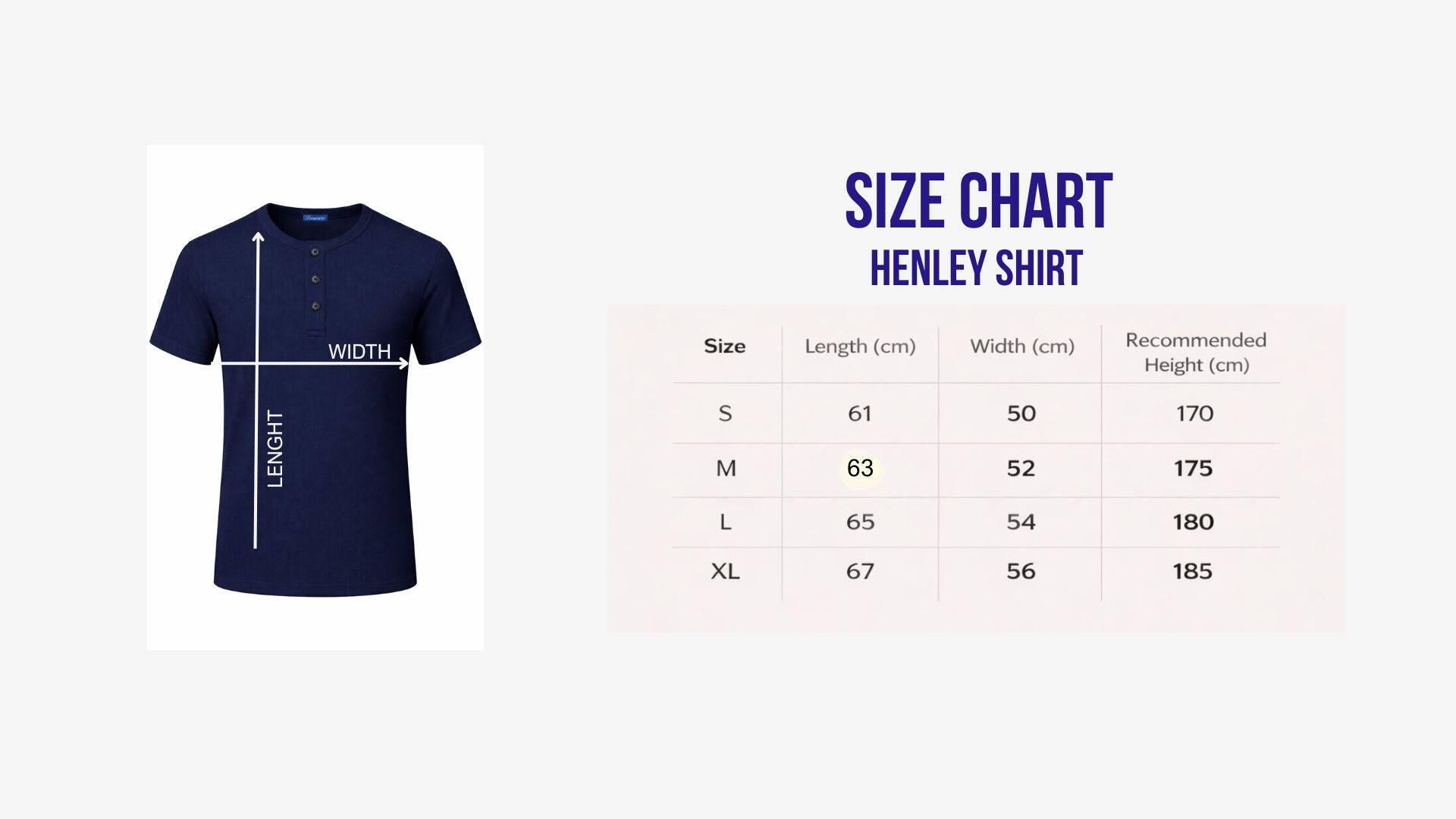 short sleeve Navy Henley shirt