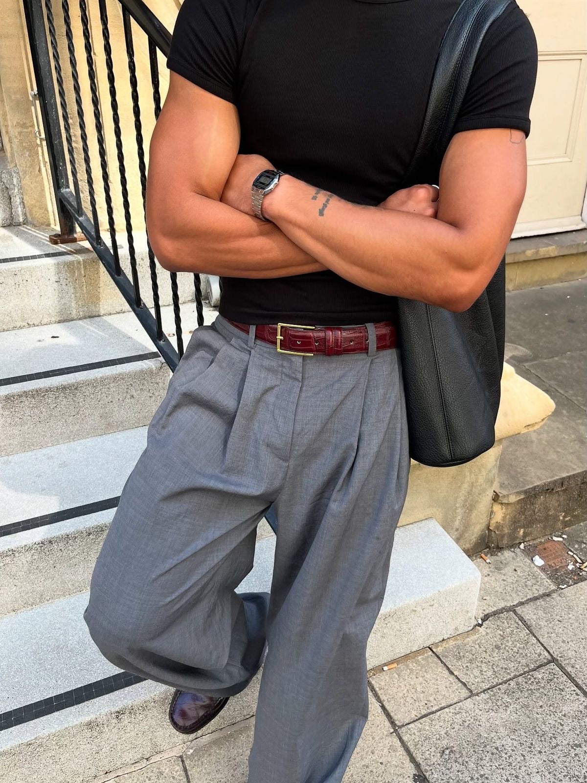Grey trousers