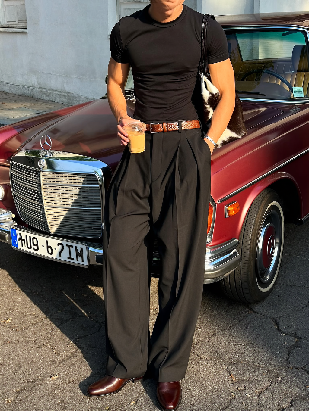 Black tailored pants