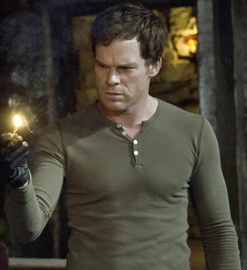 Dexter olive Henley shirt