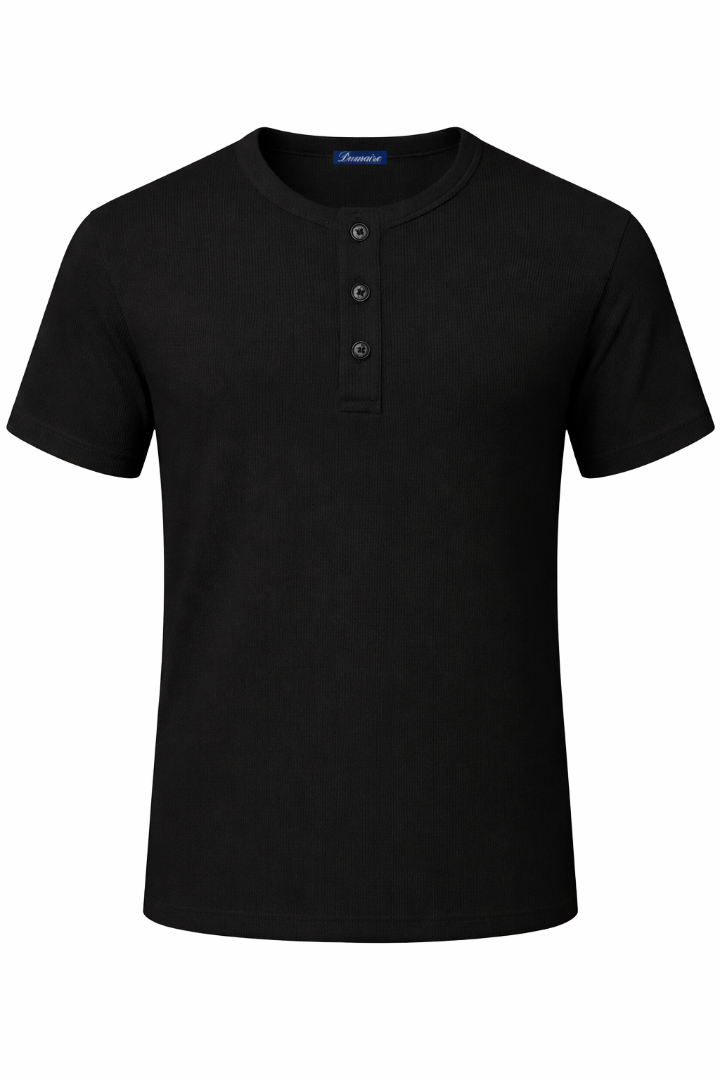 short sleeve Black Henley shirt