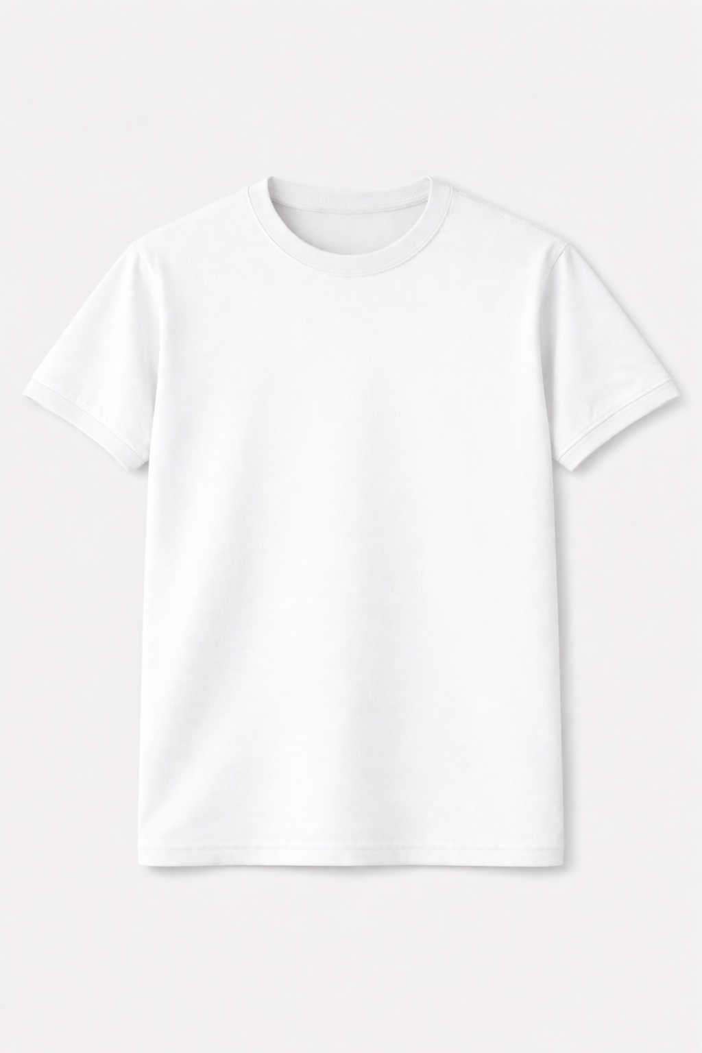 Regular fit Basic off white t-shirt