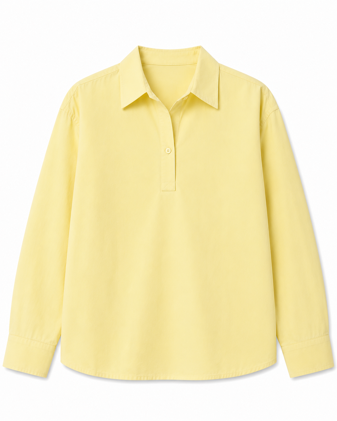 Butter yellow quarter shirt