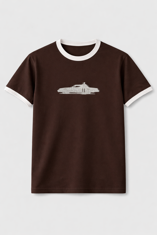 Brown ringer T-shirt – Dumaire