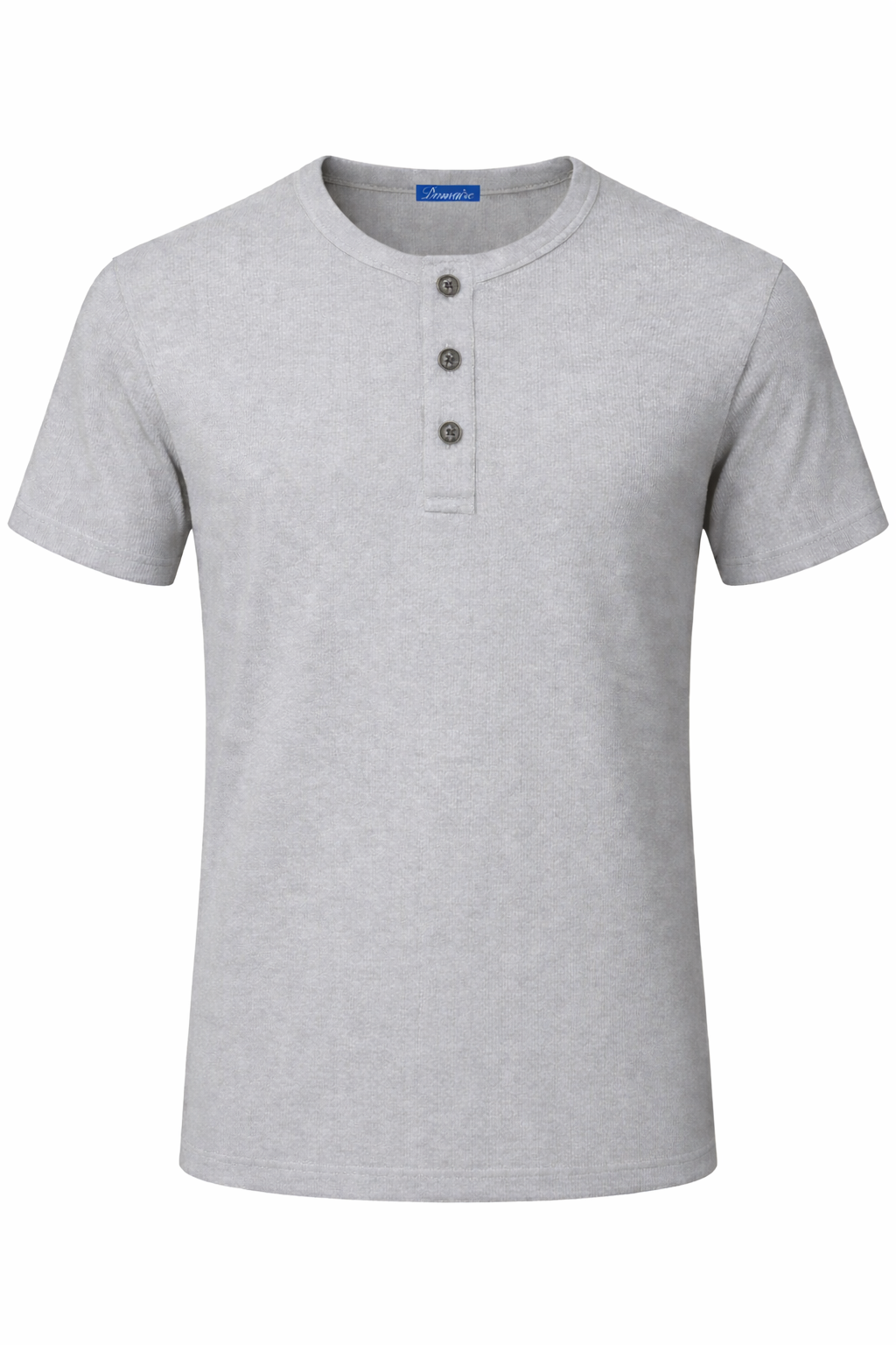 short sleeve Grey Henley shirt