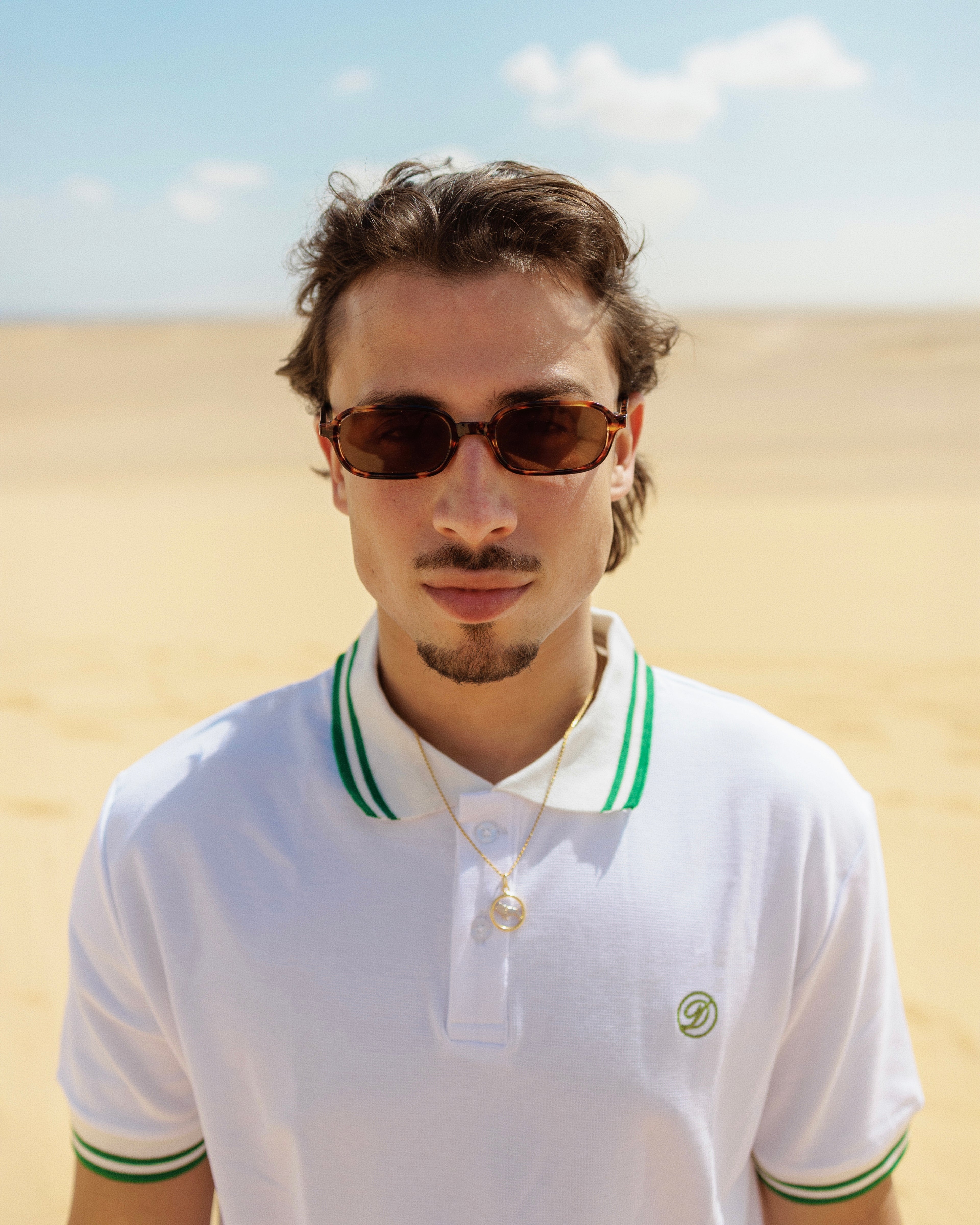 White polo shirt