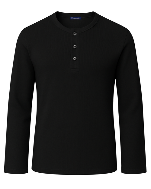 Black Henley shirt