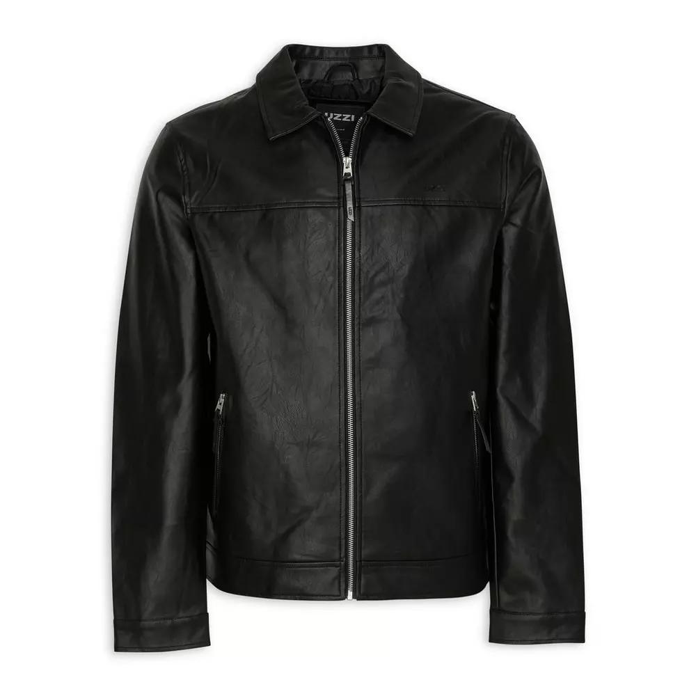 New Black leather jacket