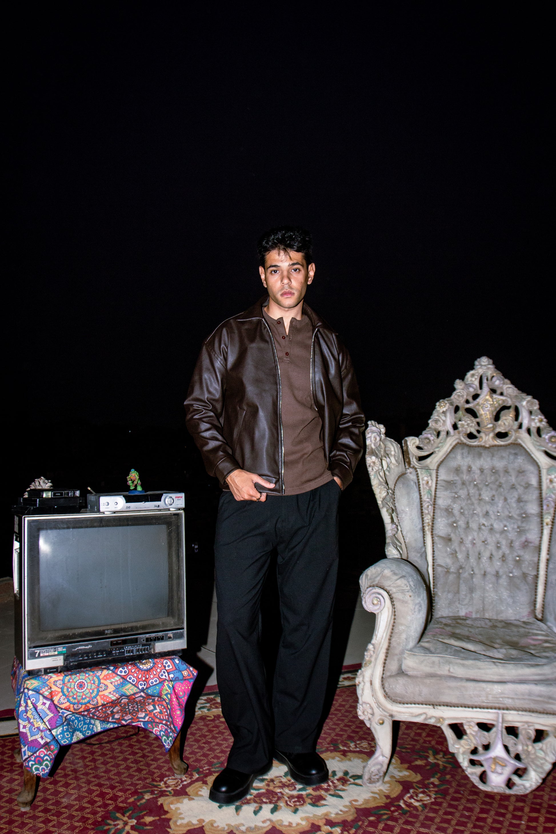 Dark Brown leather jacket