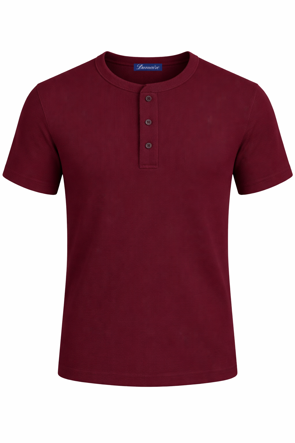 short sleeve Burgundy Henley shirt
