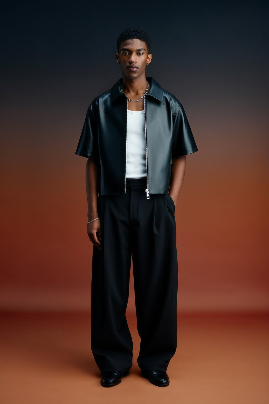 Black tailored pants