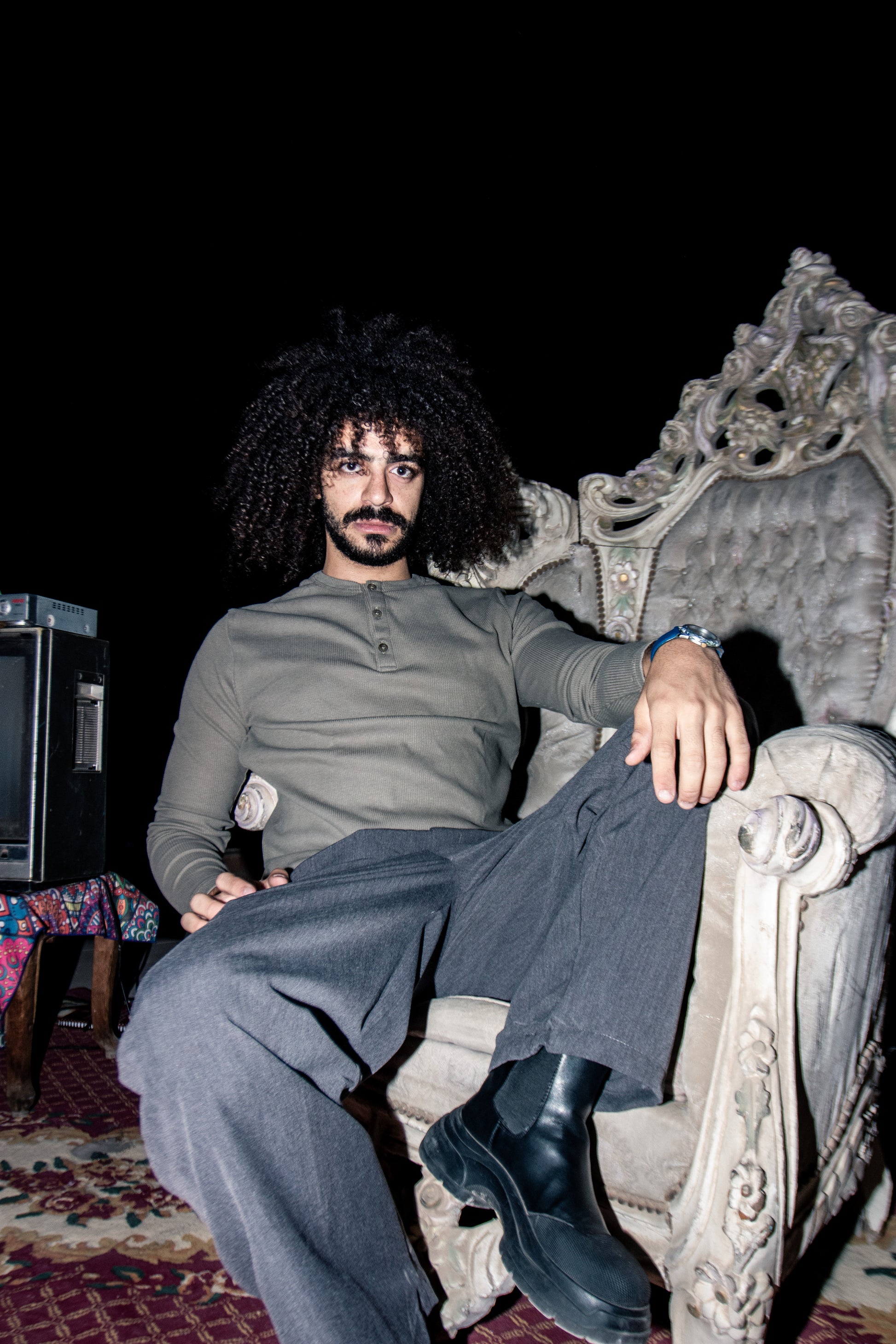 Dexter olive Henley shirt